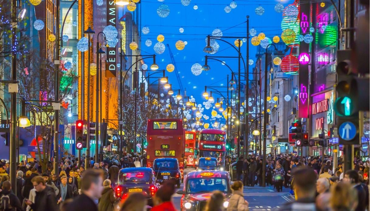 L'atmosfera natalizia a Londra