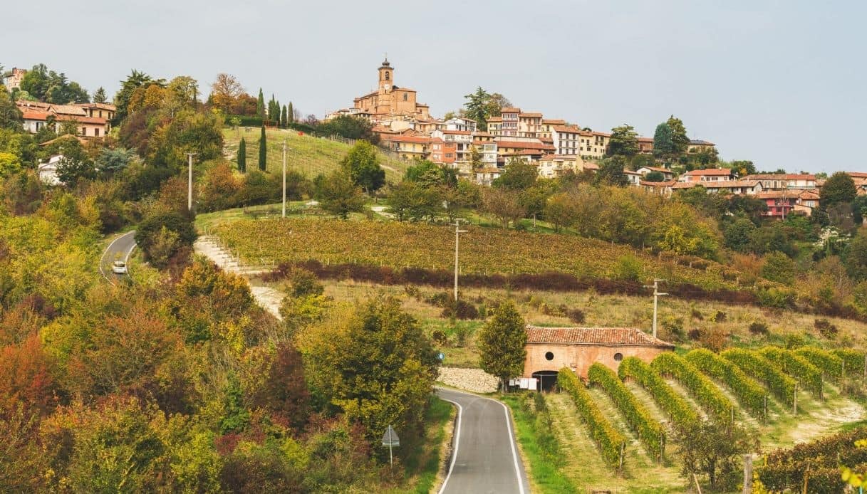 Panorama del borgo di Cocconato, Piemonte