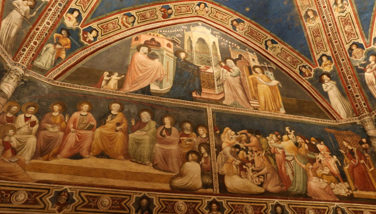 Pregevoli affreschi del Cappellone di San Nicola a Tolentino, Marche