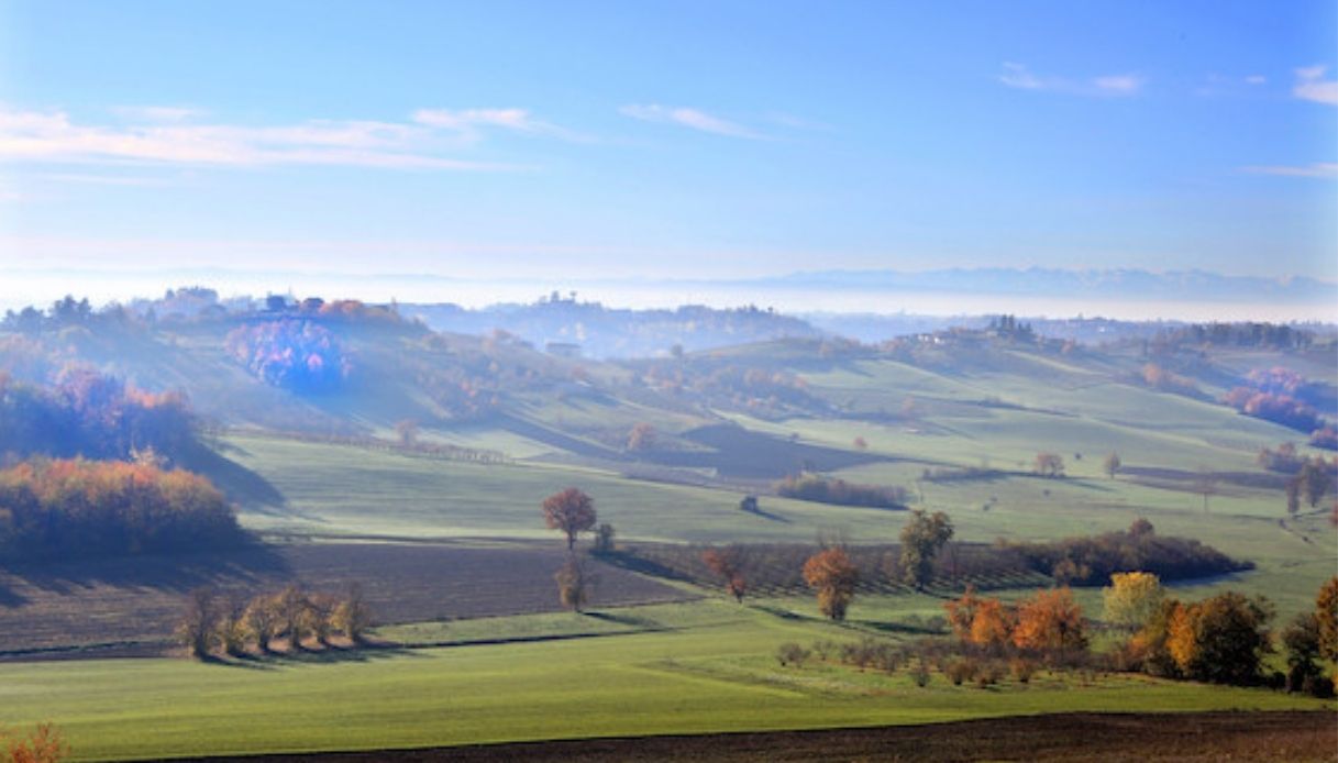 Panorama del Monferrato in autunno