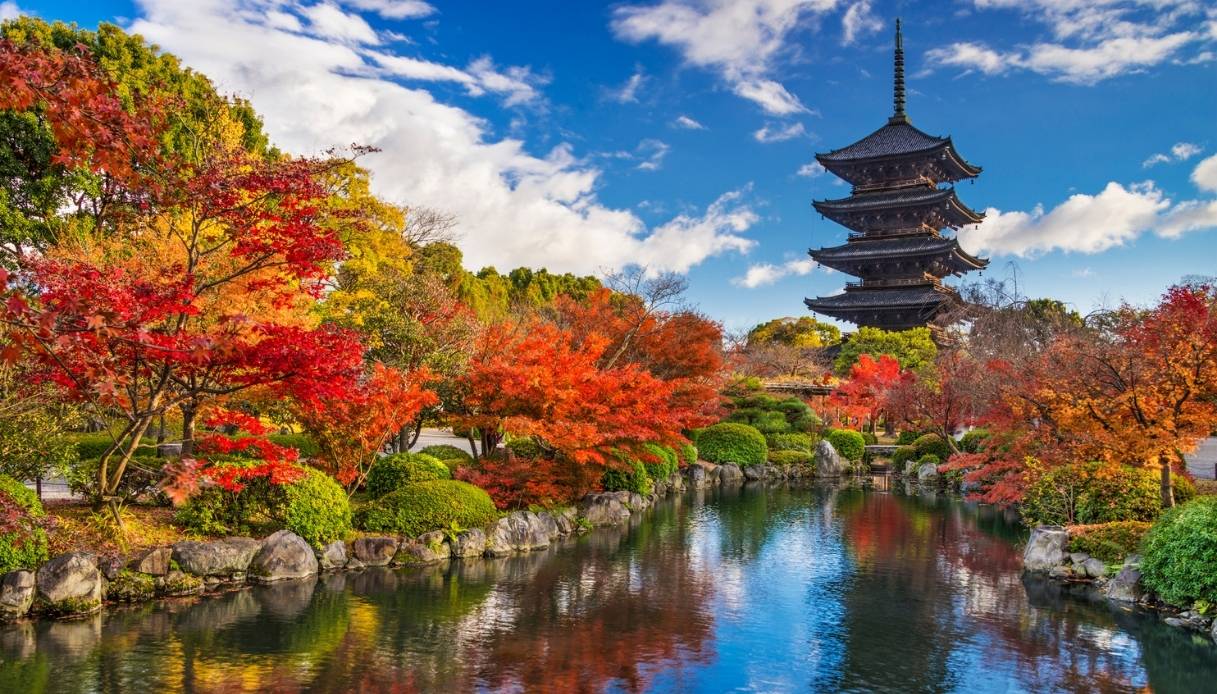 Pagoda di Toji in Giappone