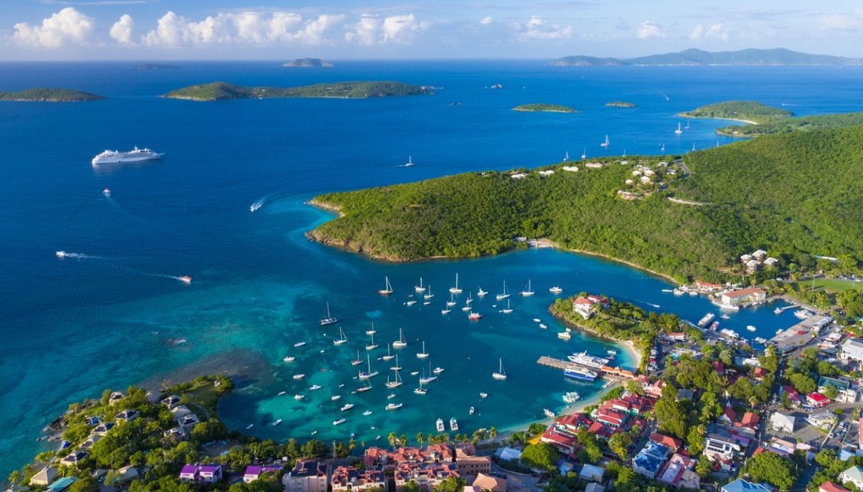 Vista delle Isole Vergini americane