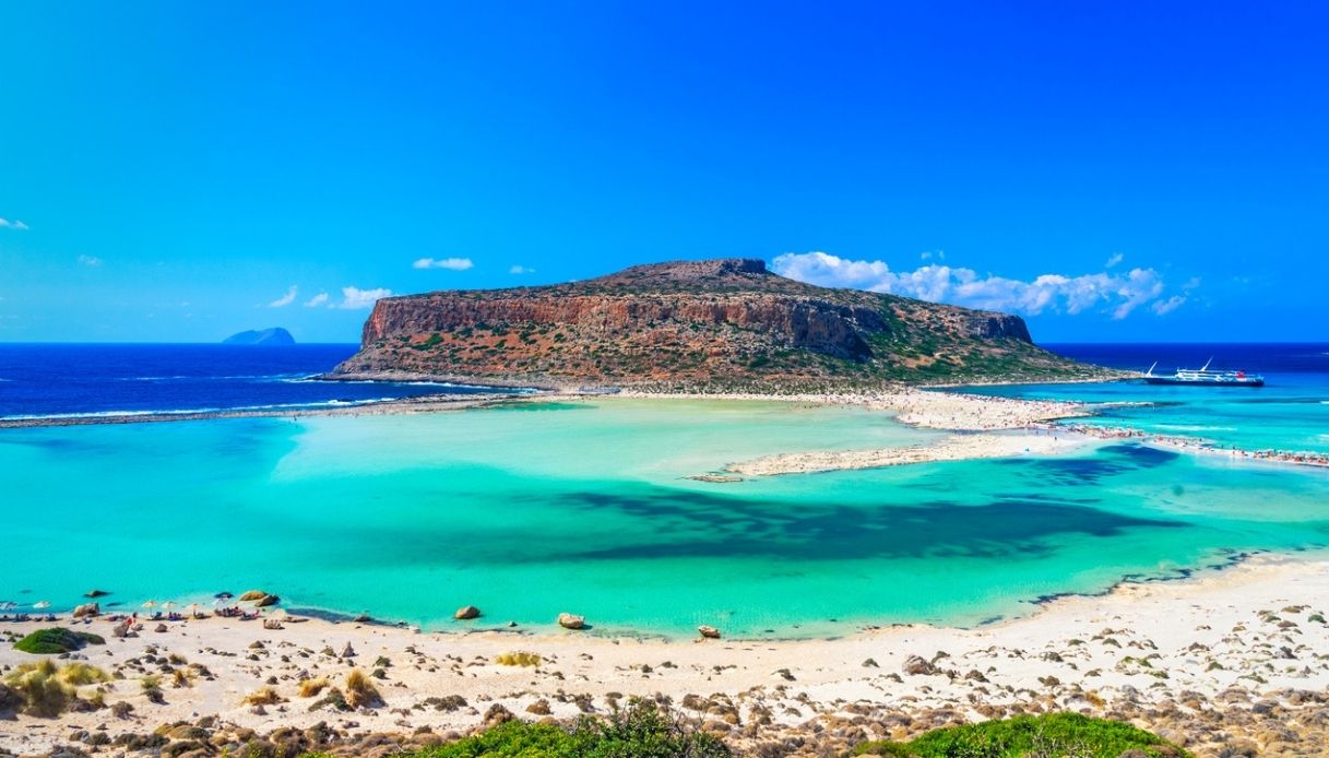 La spiaggia di Balos sull'isola di Creta