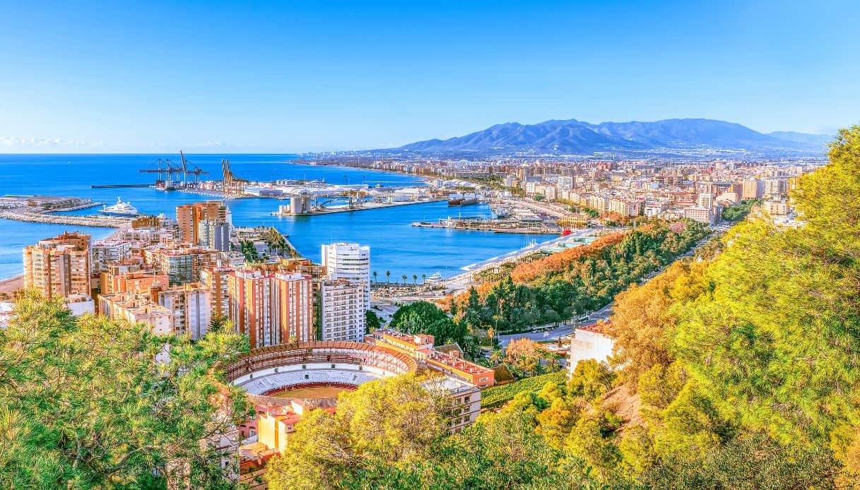 Panorama di Malaga, Costa del Sol, Andalusia