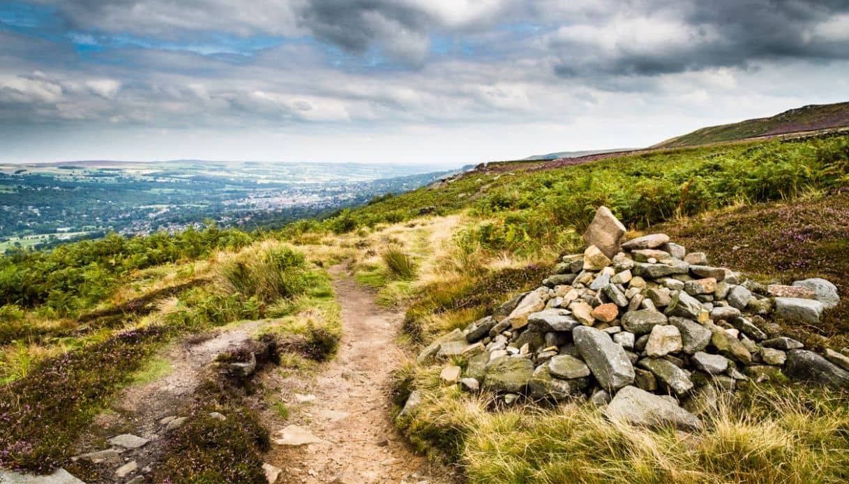 Brughiere a Rombalds Moor, Yorkshire