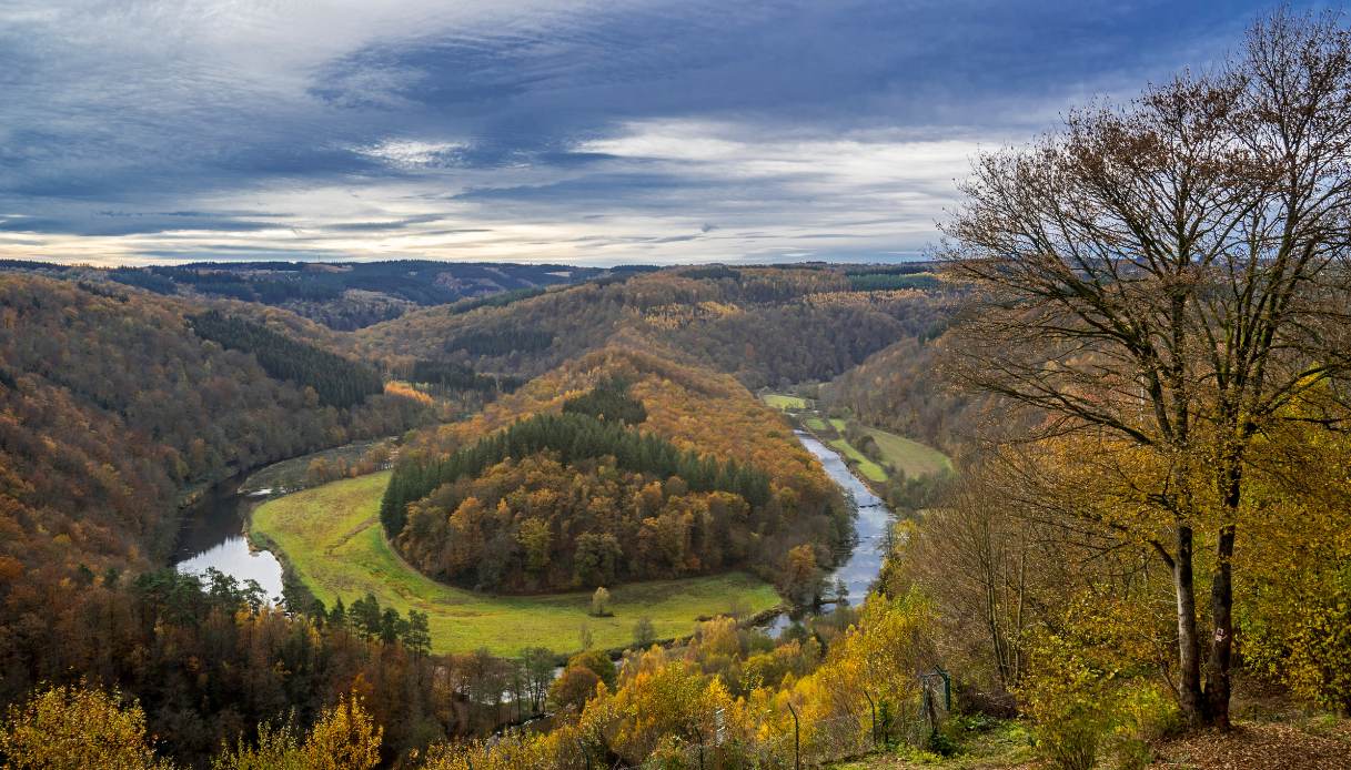 Tombeau du Géant in autunno, Belgio
