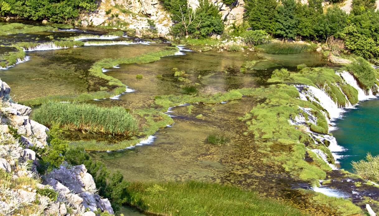 Cascate del fiume Krupa, in Croazia