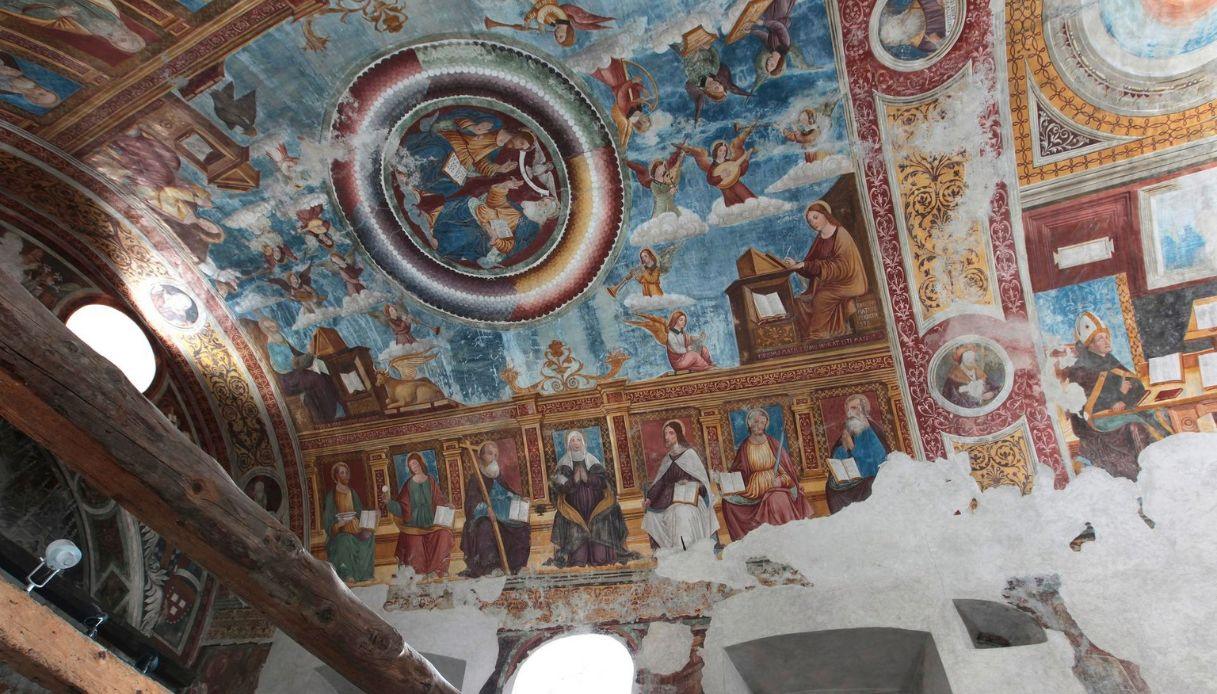 Volta affrescata della Chiesa di Santo Spirito a Bormio