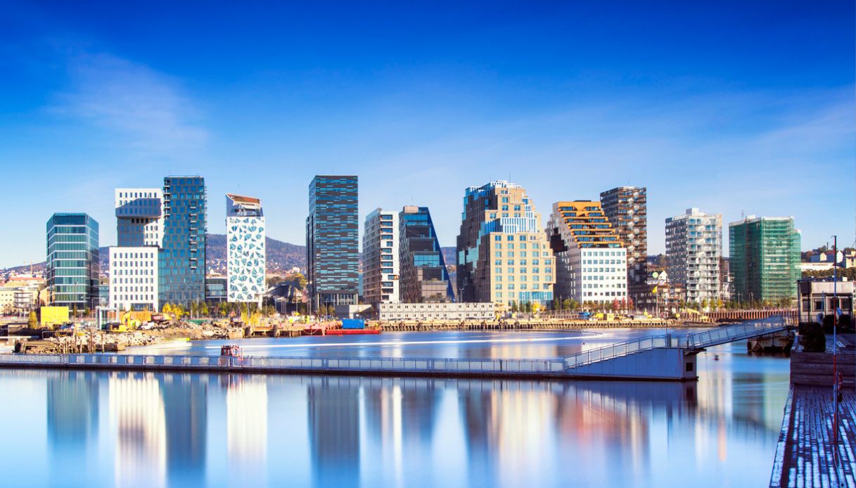quartiere di Bj&oslash;rvika e Barcode a Oslo