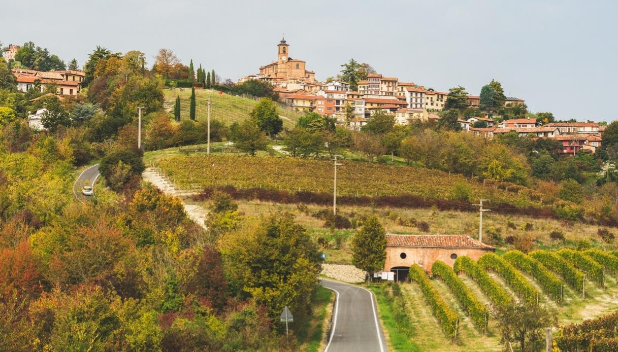 Vista sul borgo piemontese di Cocconato